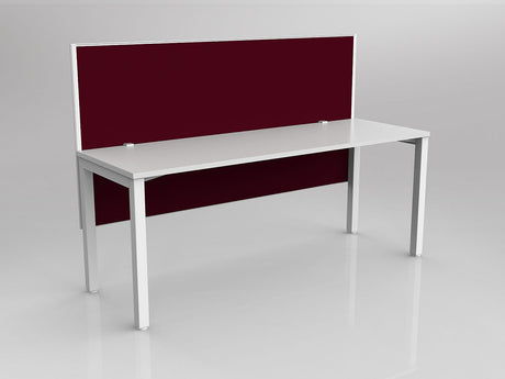 OL Axis 1 Person Workstation with Hung Screen - Breathe Fabric