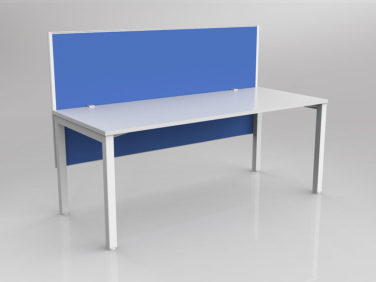 OL Axis 1 Person Workstation with Hung Screen - Breathe Fabric