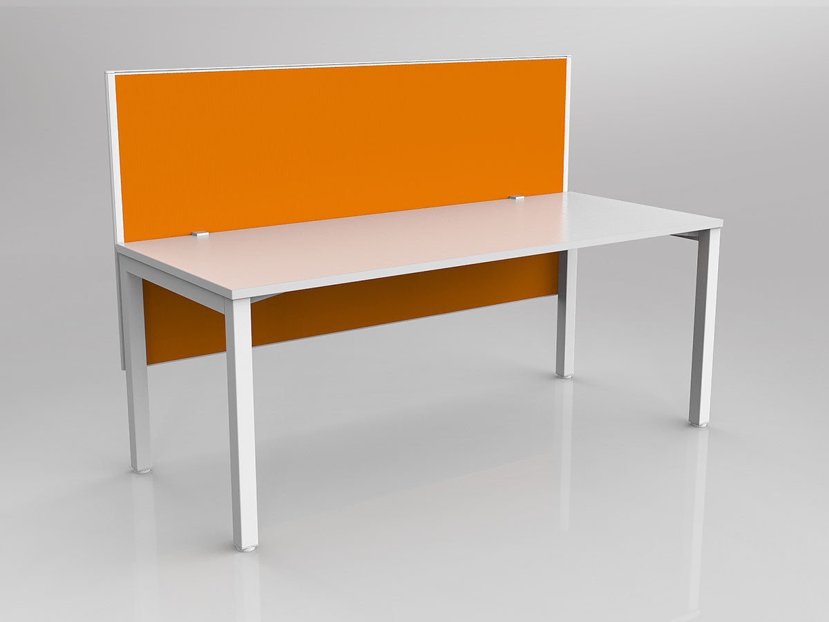 OL Axis 1 Person Workstation with Hung Screen - Breathe Fabric