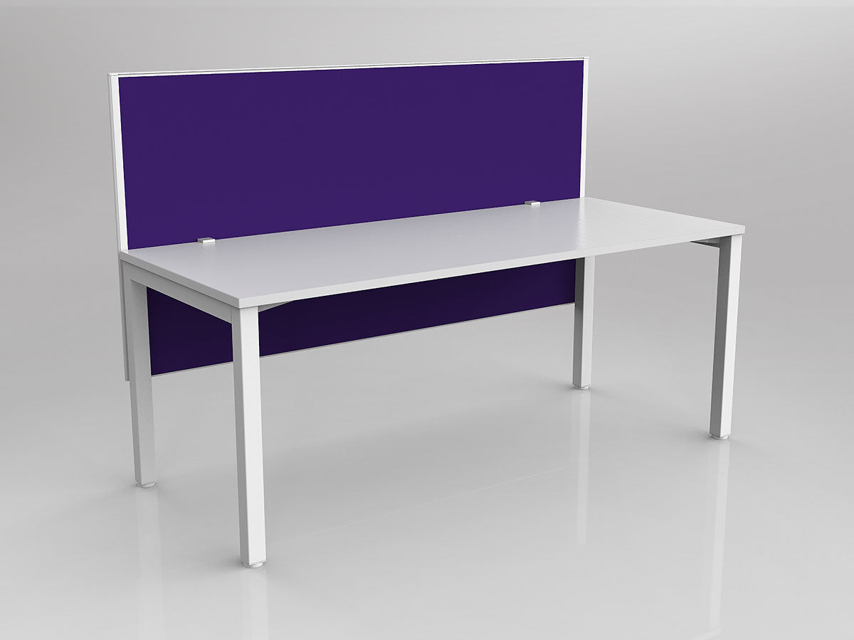 OL Axis 1 Person Workstation with Hung Screen - Breathe Fabric