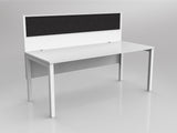 OL Axis 1 Person Workstation with Hung Screen - Breathe Fabric