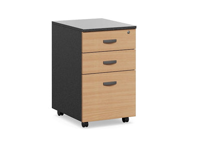 DD Accent Mobile Pedestal with 2 Drawer & File