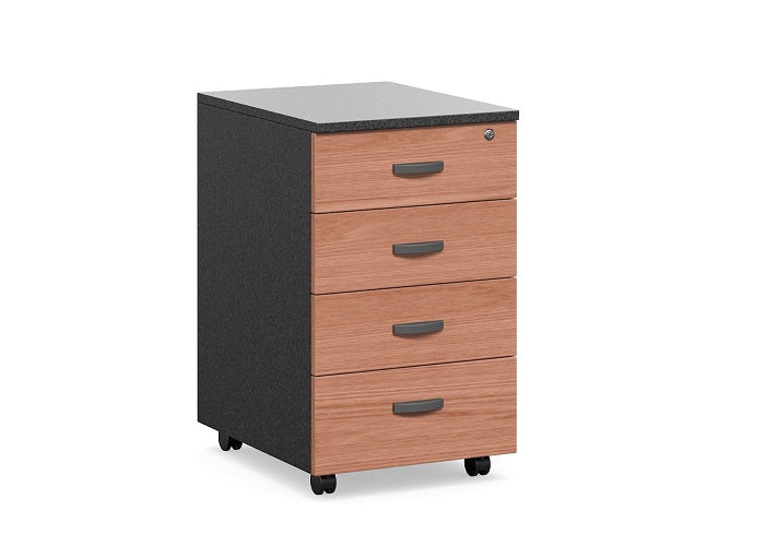 DD Accent 4 Drawer Mobile Pedestal