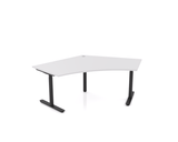 OL AgileMotion+ Electric Height Adjustable Round Leg 120° Corner Desk