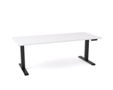 OL AgileMotion Electric Height Adjustable Single User Desk - White Top