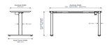 OL Agile 2 Column Electric Height Adjustable Desk