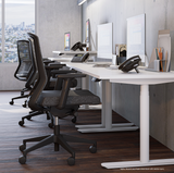 OL AgileMotion+ Electric Height Adjustable Round Leg 1 User Desk