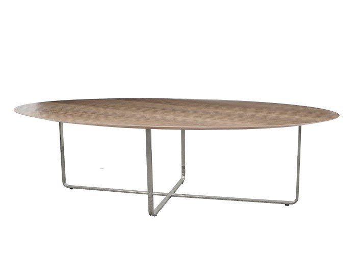 DD Air Metal Base Oval Coffee Table