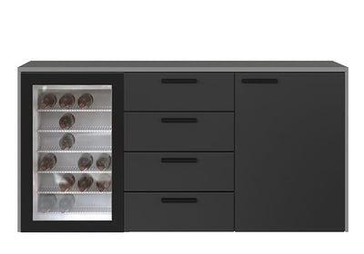 DD Alfie 1 Door 4 Drawer Bar Credenza