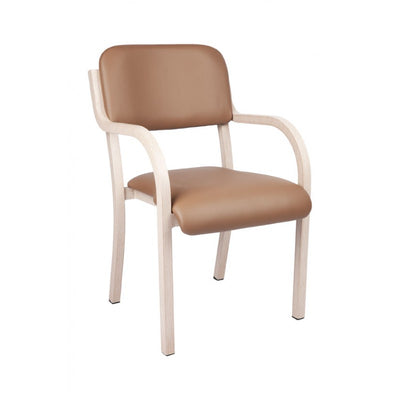 MA Aliwood Aluminium Framed Stackable Visitor Armchair