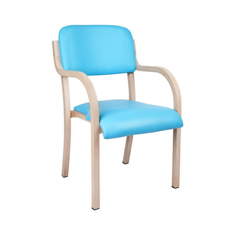 MA Aliwood Aluminium Framed Stackable Visitor Armchair