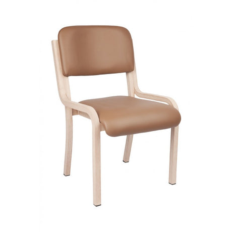 MA Aliwood Aluminium Framed Stackable Side Chair