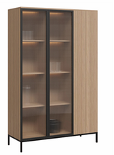 DD Allegra Aluminium Framed Glass Door Cabinet with 6 Shelves