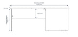 OL AltoSystem Straightline Desk – Oak