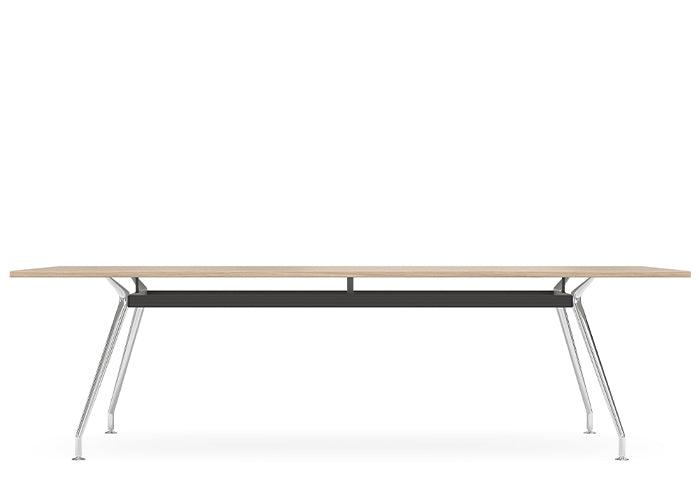 DD Apollo Polished Steel Base Boardroom Table