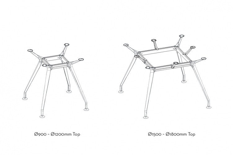 DD Apollo Meeting Table with Metal Frame