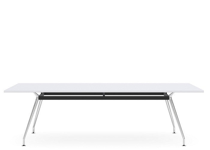 DD Apollo Polished Steel Base Boardroom Table