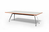 DD Apollo Polished Steel Base Boardroom Table