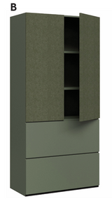 DD Archie Multipurpose Pin Board Wall Unit