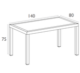 FL 7 Piece Dining Setting with Air XL Armchair