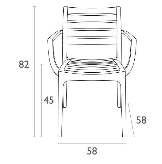 FL 3 Piece Outdoor Poolside Setting with Artemis Armchair