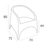 FL Aruba Hospitality Outdoor Stackable Armchair