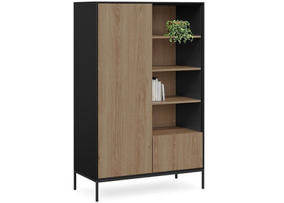 DD Avery Welded 2 Door Storage Cupboard with Open Shelves