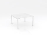 OL Axis Stretch Double Sided Desk – White Top with White Frame