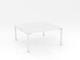 OL Axis Stretch Double Sided Desk – White Top with White Frame