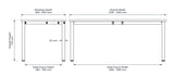 OL Axis Single Desk Frame