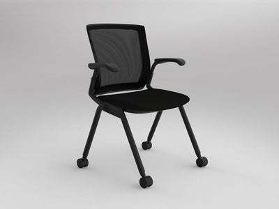 OL Balance Mesh Back Visitor Chair with Castors and Armrest