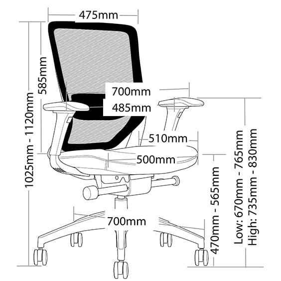 ST Baxter Mesh Back Executive Chair