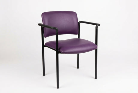 MA Belmont Fabric or Vinyl Upholstered Stackable Visitor Armchair