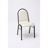 MA Bistro Fabric or Vinyl Upholstered Metal Legs Hospitality Stackable Chair