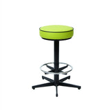 MA Bistro Fabric or Vinyl Upholstered Hospitality Swivel Bar Stool