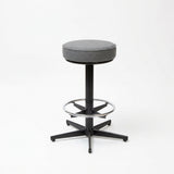 MA Bistro Fabric or Vinyl Upholstered Hospitality Swivel Bar Stool