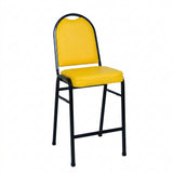 MA Bistro Fabric or Vinyl Upholstered Hospitality Stackable Bar Stool with Backrest
