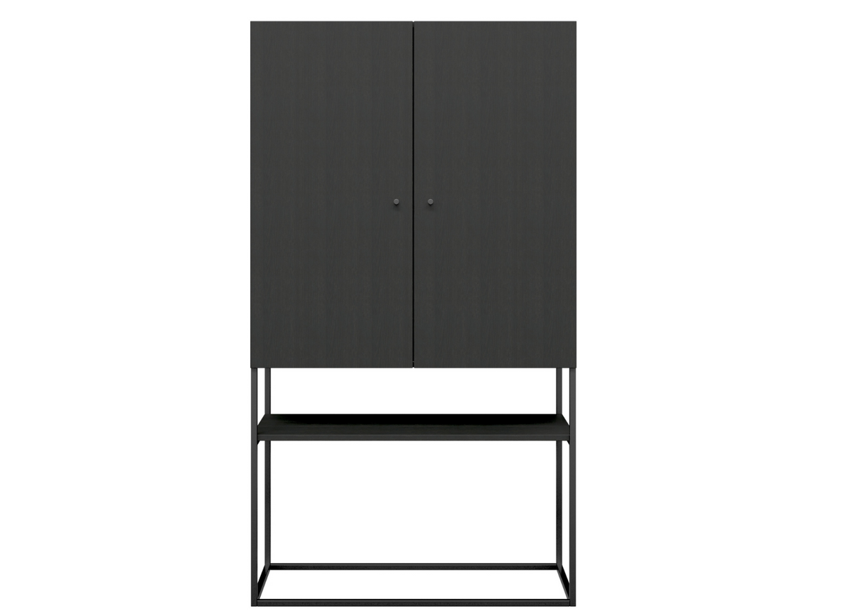 DD Bobbi Welded Framed 2 Door Cupboard with Open Shelf