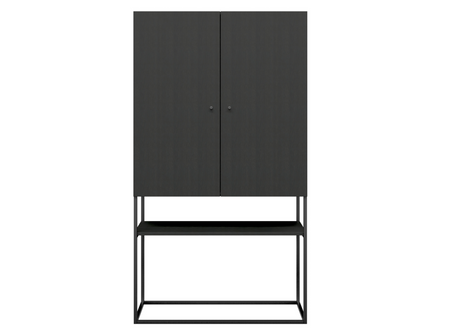 DD Bobbi Welded Framed 2 Door Cupboard with Open Shelf