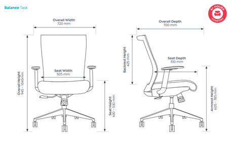 OL Balance Mesh Back Task Chair