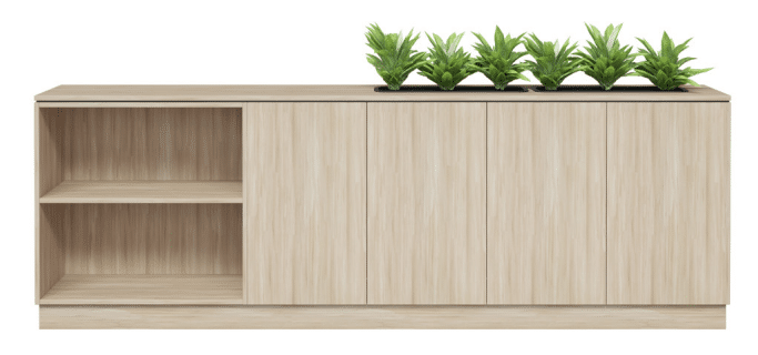 DD Bea 4 Door Credenza with Planter Box