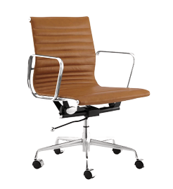 DD Berkeley Boardroom Chair in Chrome Base Tan Seat