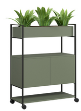 DD Blake 2 Door Mobile Planter Storage