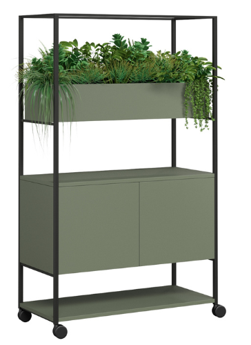 DD Blake 2 Door Mobile Planter Storage
