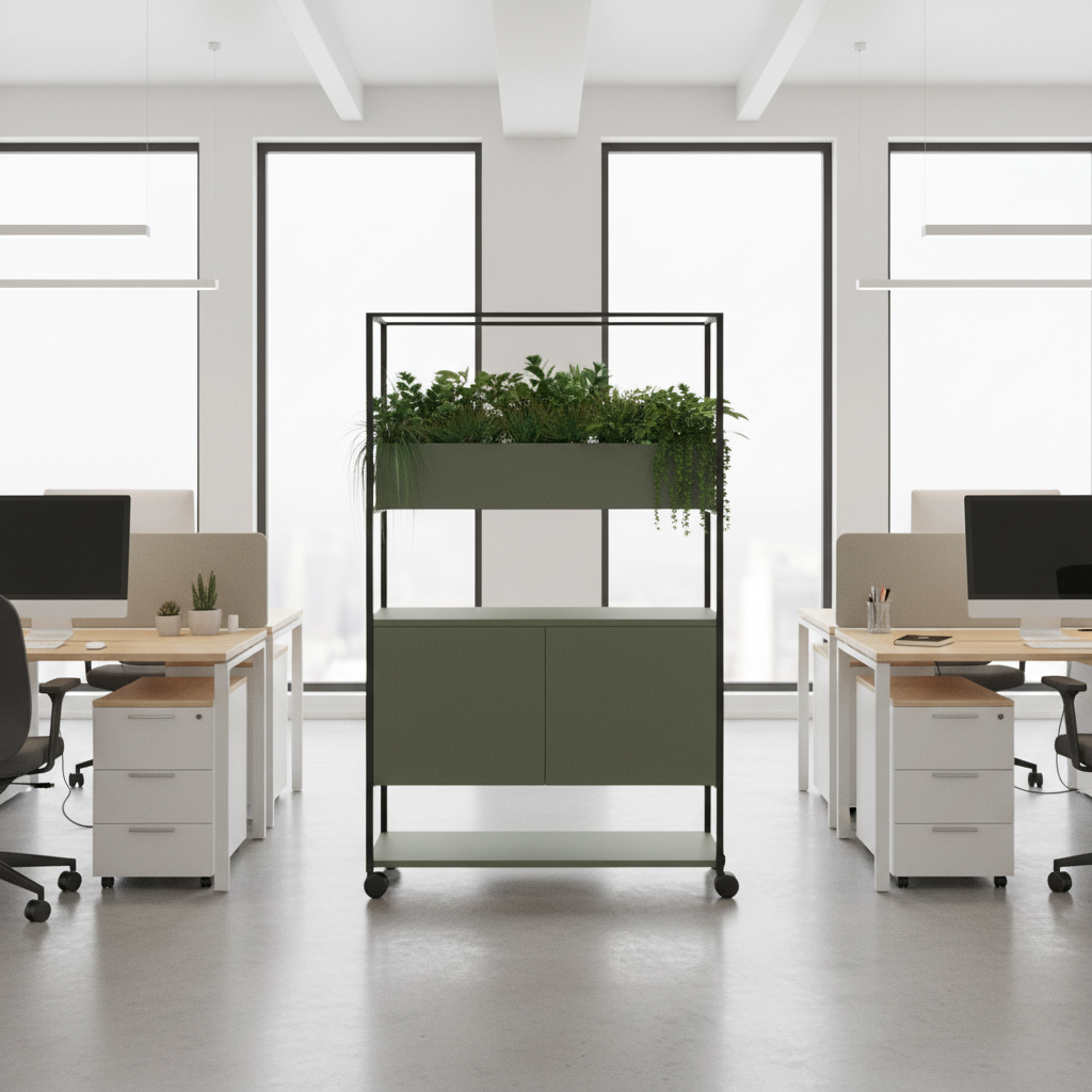 DD Brookes 2 Door Mobile Planter Storage