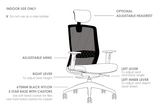 ST Bolt Mesh Back Executive Chair with Headrest