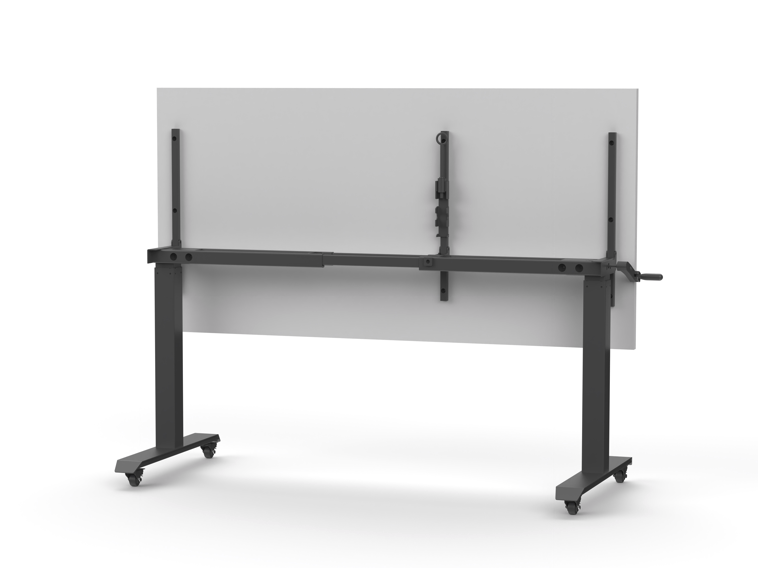 RL Boost Crank Flip Top Height Adjustable Table with Castors
