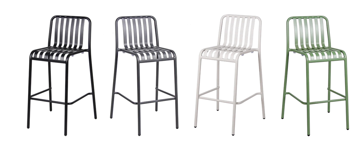 FL Boardeaux Aluminium Stackable Hospitality Outdoor Barstool