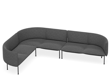 DD Bowral Fabric Upholstered 6 Seater L Shaped Breakout Seating