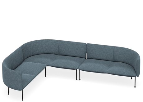 DD Bowral Fabric Upholstered 6 Seater L Shaped Breakout Seating